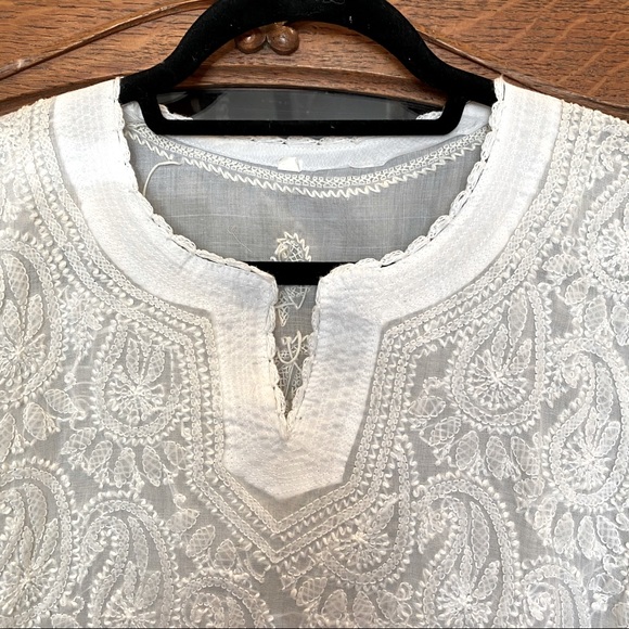 Embroidered Tunic Dress Cover Up - Picture 7 of 9